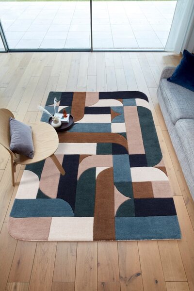 Tribeca Design Kusový koberec Blondie Klotski Teal Rozměry: 120x170 cm