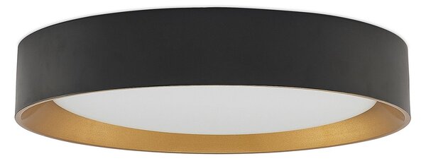 Stropní Lampa Lindby, Kambia, Černá, Obývací pokoj, Hliník, Moderní