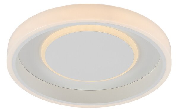 Stropní Lampa Lindby, Wikani, stmívatelné, Bílá, Obývací pokoj, Kov, Moderní