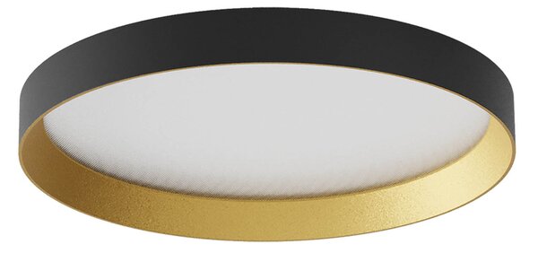 Redo 01-3749 Dama, černo-zlaté stropní svítidlo, LED 30W, 3000/4000/5000K, průměr 35cm