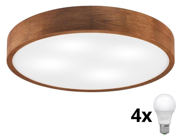 Brilagi - LED Stropní svítidlo CARVALHO 4xE27/60W/230V dub třešeň pr. 57,5 cm
