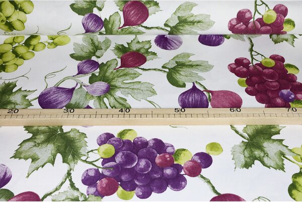 Běhoun na stůl Hrozny a fíky Barva Vícebarevná Rozměry 40x100 cm