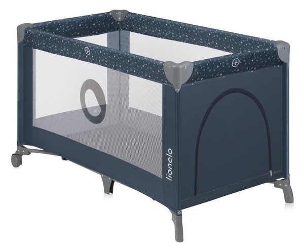 Lionelo - Cestovní postýlka STEFI Blue Grey