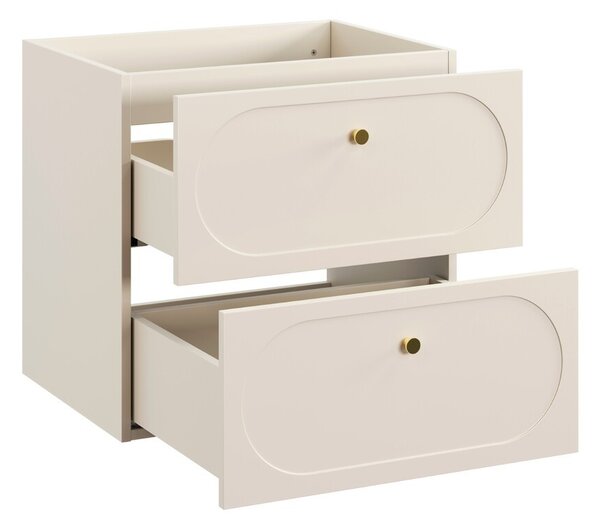 Comad Koupelnová sestava s deskou a skříňkami Donna 60 cm písková