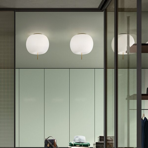 Stropní Lampa kdln, KUSHI 16, stmívatelné, Bílá, Obývací pokoj, Sklo, Design