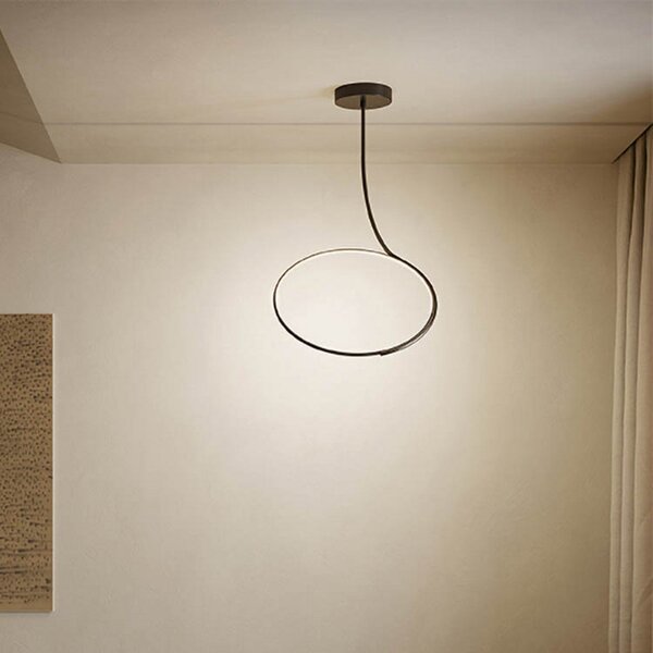 Stropní Lampa kdln, Poise, stmívatelné, Černá, Obývací pokoj, Kov, Design