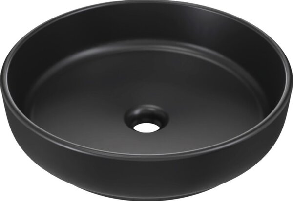 Comad Koupelnová sestava s deskou, skříňkami, umyvadly a zrcadlem Talia Casella 120 cm černý mat/dub casella