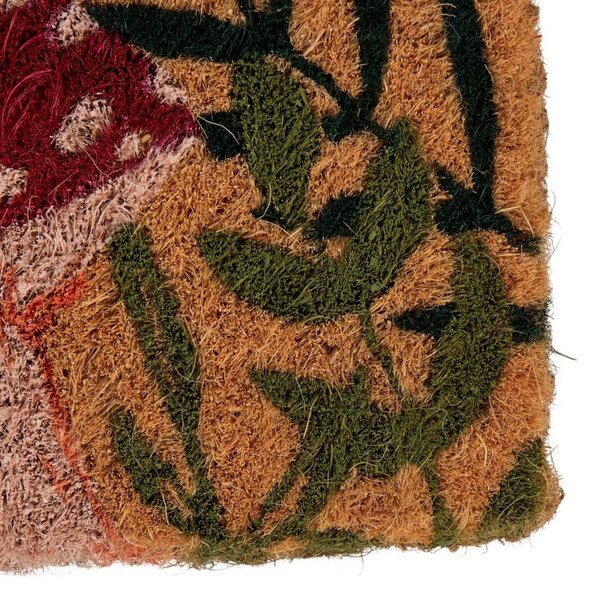 Ručně vyrobená rohožka z kokosových vláken s houbami - 75*45*4cm - Mars & More