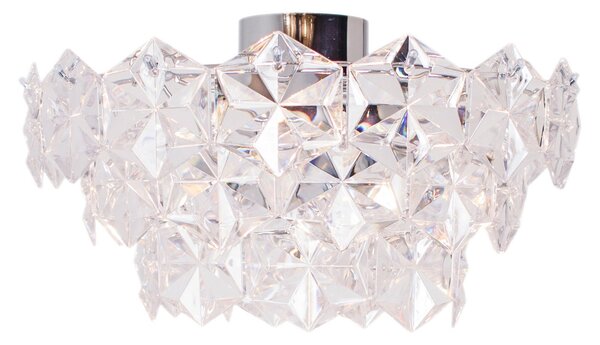 Stropní Lampa By Rydéns, Monarque, stmívatelné, Transparentní, Obývací pokoj, Plast, Design