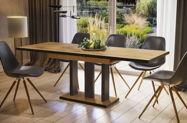 Jídelní stůl moderní rozkládací APPI 210 BLACK