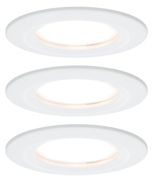 P 93496 Vestavné svítidlo LED Nova kruhové 3x6,5W bílá mat nevýklopné 3-krokové-stmívatelné - PAULMANN