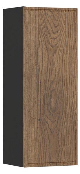 Comad Koupelnová sestava Talia Casella s deskou, umyvadlem, skříňkami a zrcadlem 80 cm černá mat/dub casella
