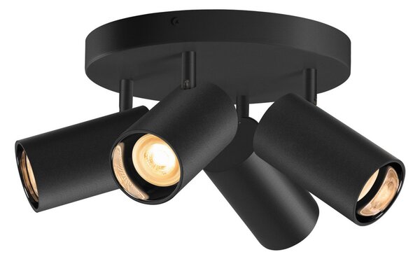 Stropní Lampa SLV, Asto Tube, stmívatelné, Černá, Obývací pokoj, Kov, Moderní
