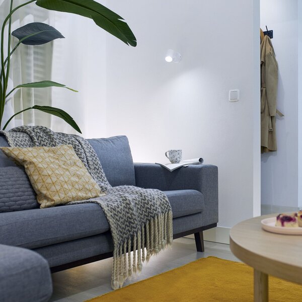 Stropní Lampa WiZ, Imageo, stmívatelné, Bílá, Obývací pokoj, Hliník, Moderní