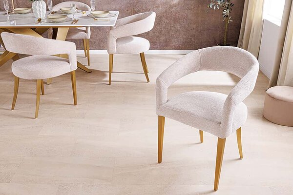Designová jídelní židle Fionnula béžová