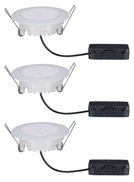 P 99940 Premium vestavná svítidla sada LED stmívatelné 2700K 3x6,5W 230 V saténové - PAULMANN