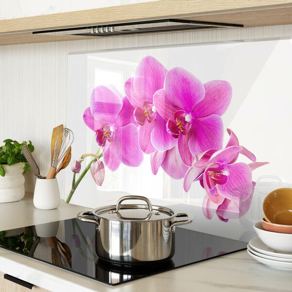 Skleněné krájecí prkénko Orchideje v odstínech růžové ddk-nr-wm-00001803