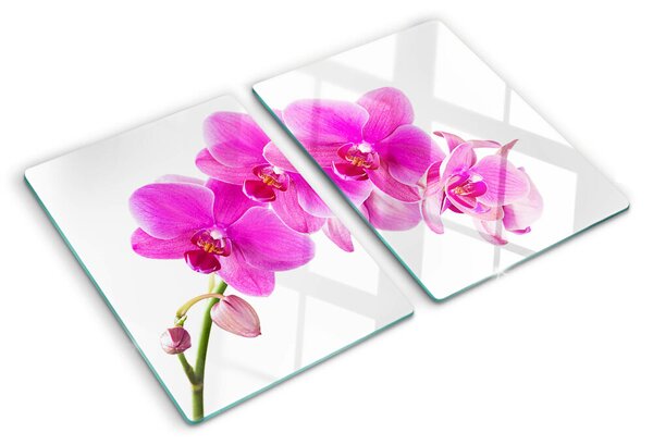 Skleněné krájecí prkénko Orchideje v odstínech růžové ddk-nr-wm-00001803