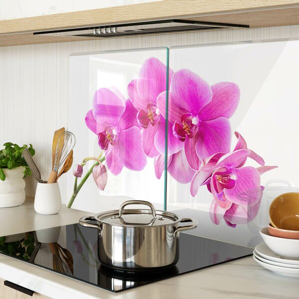 Skleněné krájecí prkénko Orchideje v odstínech růžové ddk-nr-wm-00001803