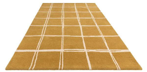 Tribeca Design Kusový koberec Swans Grid Gold Rozměry: 80x150 cm