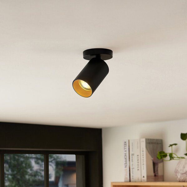 Stropní Lampa Arcchio, Brinja, stmívatelné, Černá, Chodba, Hliník, Moderní