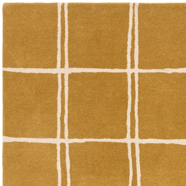 Tribeca Design Kusový koberec Swans Grid Gold Rozměry: 80x150 cm