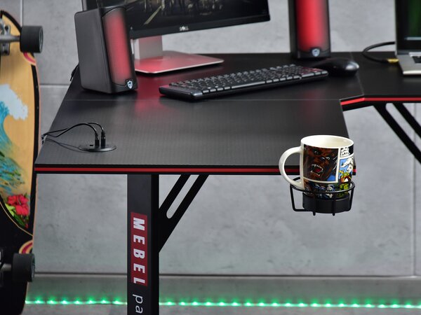 PC stolek Matts C (černá)