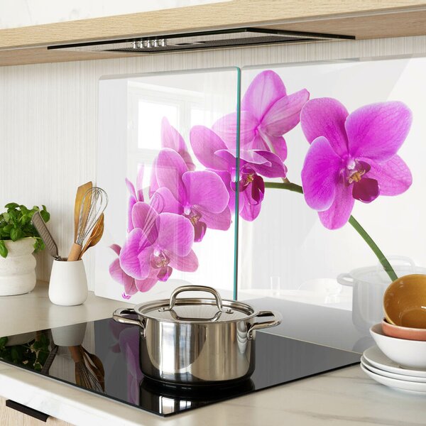 Krájecí prkénko skleněné Květy orchidejí v odstínech růžové ddk-nr-wm-00001805