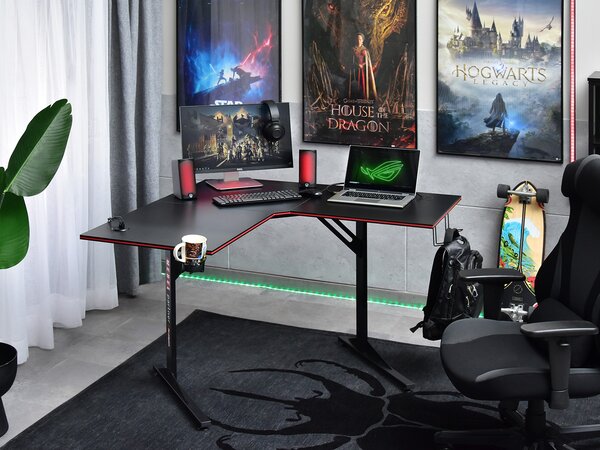 PC stolek Matts C (černá)