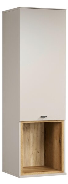 ZÁVĚSNÁ VITRÍNA, barvy dubu, kašmírová, 40/130/37 cm MID.YOU - Závěsné vitríny, Online Only