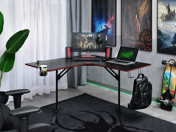 PC stolek Matts C (černá)