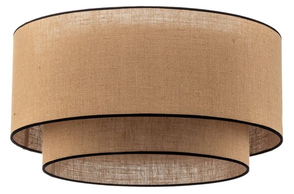 Stropní Lampa Euluna, Boho jute & black, stmívatelné, Hnědá / Rezavá, Obývací pokoj, Tkanina / Textil, Boho