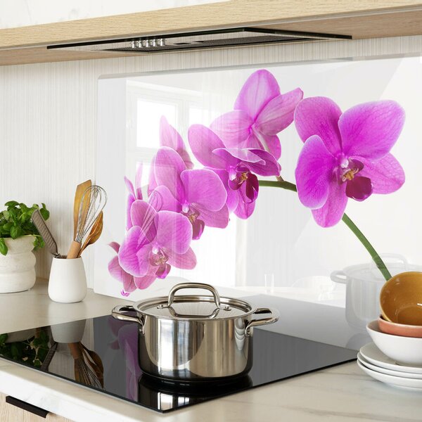 Krájecí prkénko skleněné Květy orchidejí v odstínech růžové ddk-nr-wm-00001805