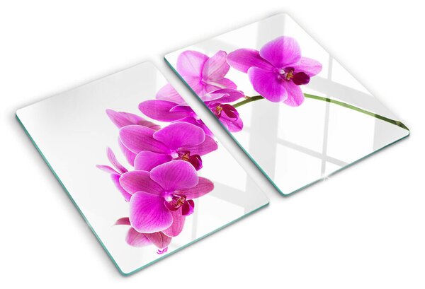 Krájecí prkénko skleněné Květy orchidejí v odstínech růžové ddk-nr-wm-00001805