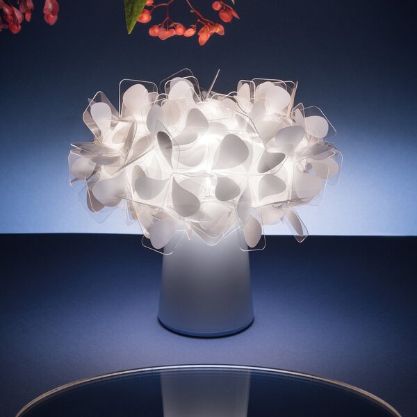 Stolní lampa Slamp, Clizia, stmívatelné, Bílá, Obývací pokoj, Plast, Design