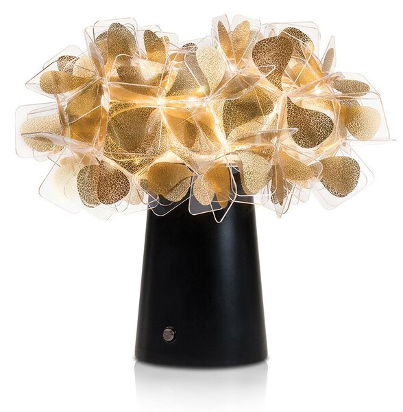 Stolní lampa Slamp, Clizia Mama Non Mama, stmívatelné, Zlatá / mosazná, Obývací pokoj, Plast, Design