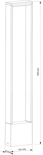 IMPR 733041 Deko-Light stojací svítidlo Cata V 100-240V 4W 3000 K 170 lm 151 mm antracit - DEKOLIGHT