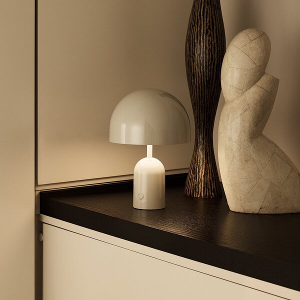 Venkovní svítidla Tom Dixon, BELL PORTABLE, stmívatelné, Šedá, Obývací pokoj, Plast, Design