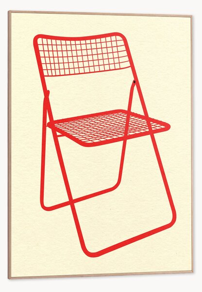 Zarámovaný digitální tisk Ted Net Chair