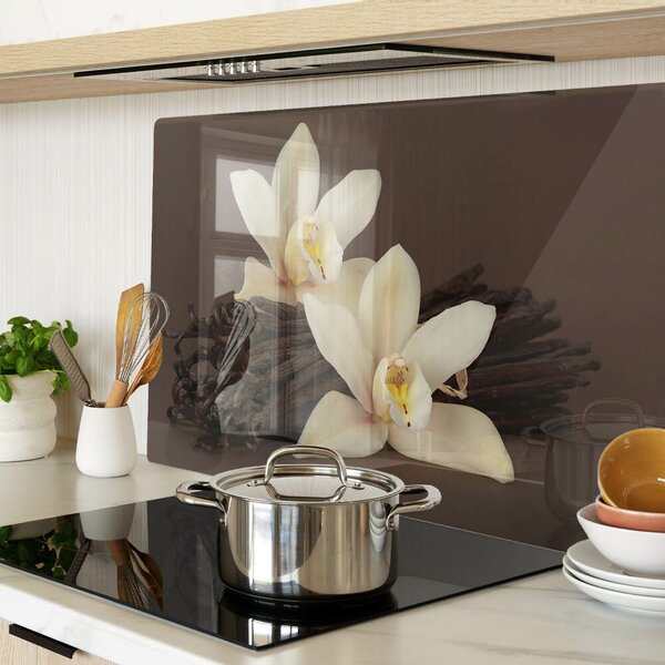 Skleněná krájecí deska Orchideje a vanilkové lusky ddk-nr-wm-00001878