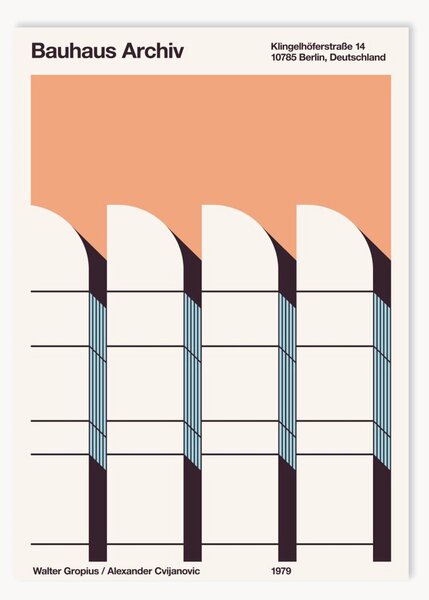 Plakát Bauhaus Archiv