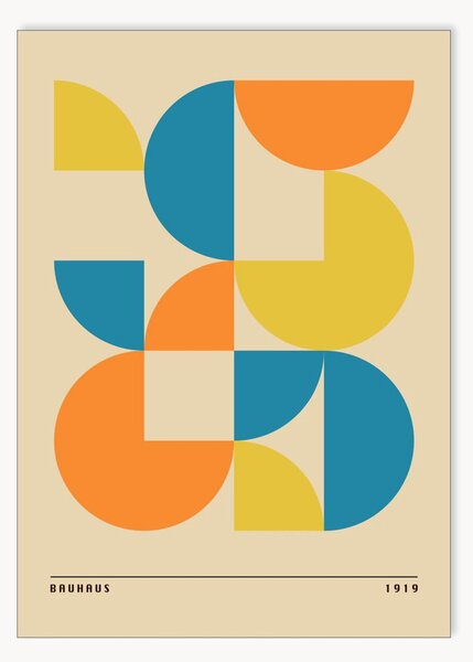 Plakát Bauhaus Abstract
