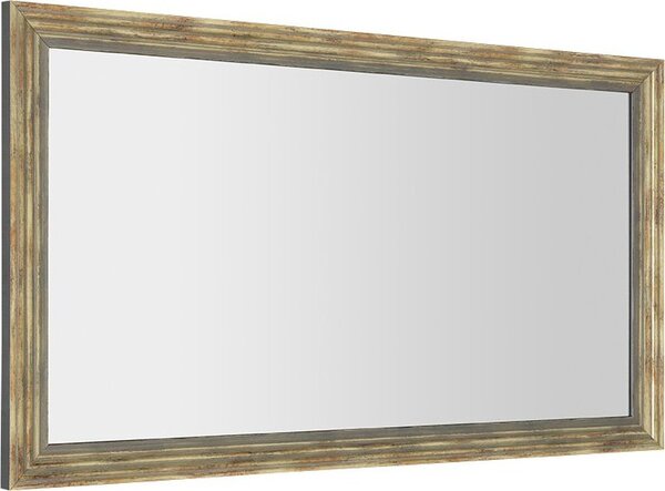 SAPHO DEGAS retro zrcadlo v dřevěném rámu 716x1216mm, černá/starobronz NL732