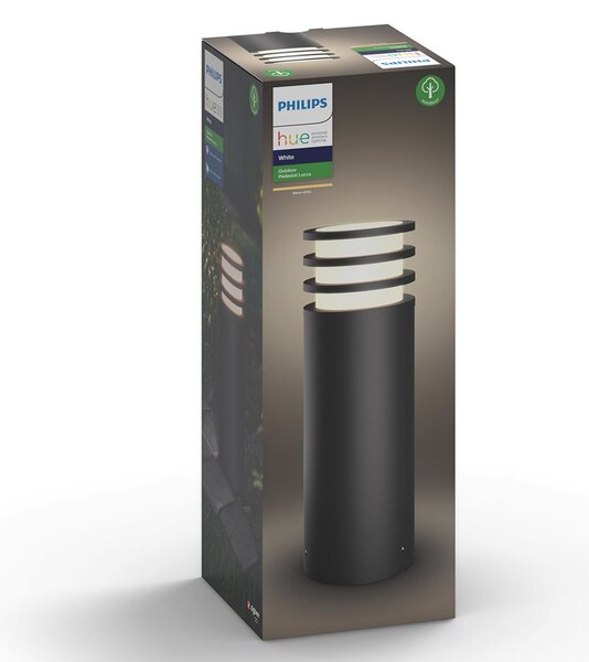 Venkovní svítidla Philips Hue, Philips Hue Lucca, stmívatelné, Černá, Kov, Moderní