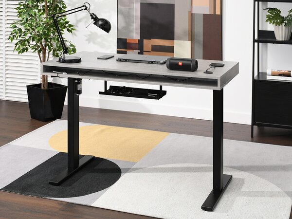 PC stolek Osto 120 (beton + černá)