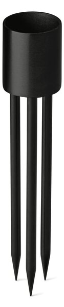 Zapichovací svícen na svíčku Black Small – set 4 ks