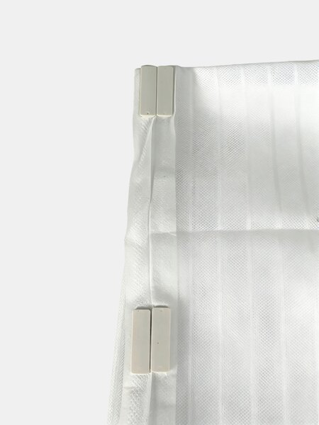 Sinsay - Dveřní moskytiéra s magnety a suchým zipem 2 pack - bílá