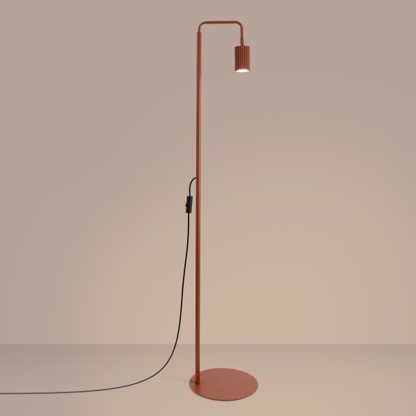 Sollux SL.2023 - Stojací lampa KARBON 1xGU10/10W/230V oranžová