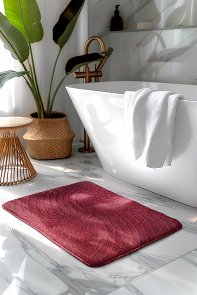 Koupelnová předložka vínová Comfort,2 set
