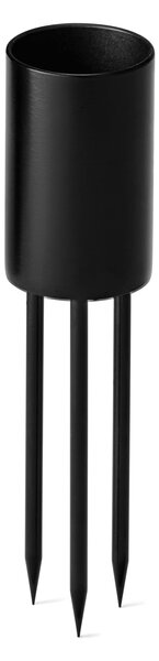 Zapichovací svícen na svíčku Black Medium – set 4 ks